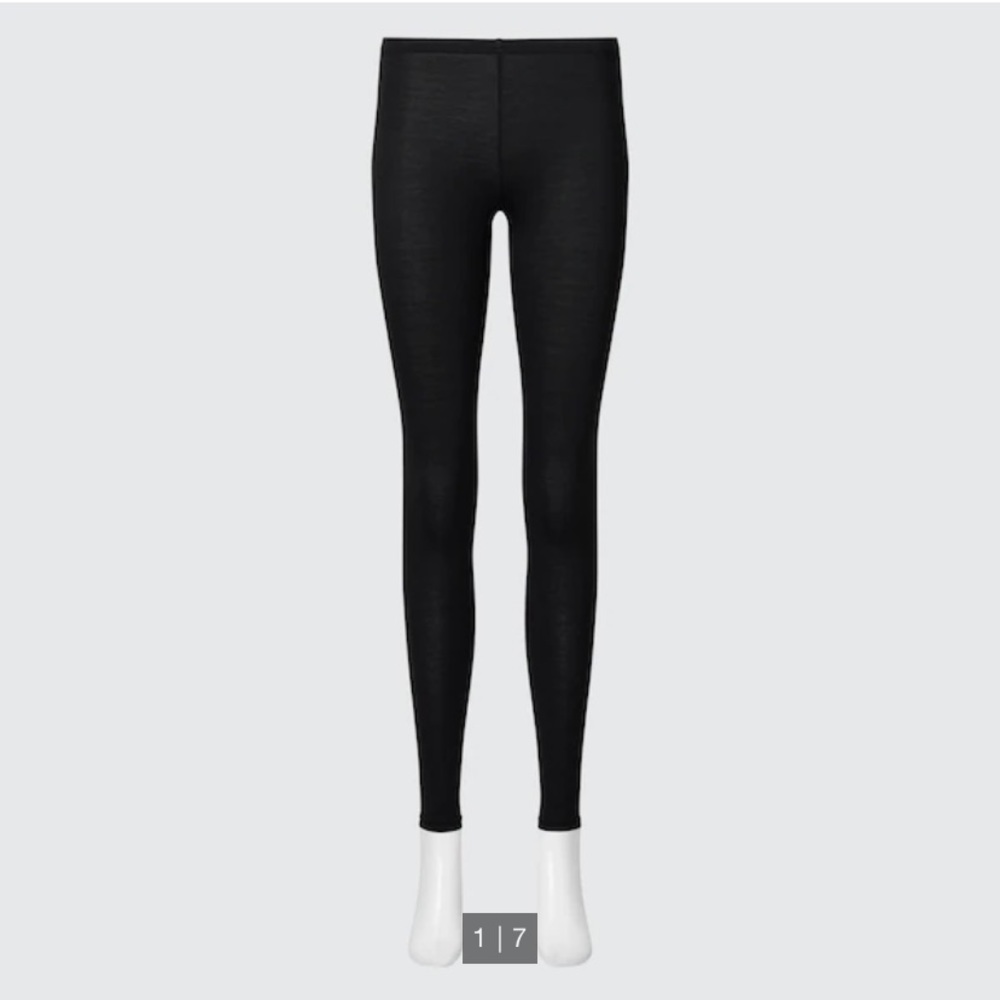 Uniqlo Black High-Rise Stretch Leggings